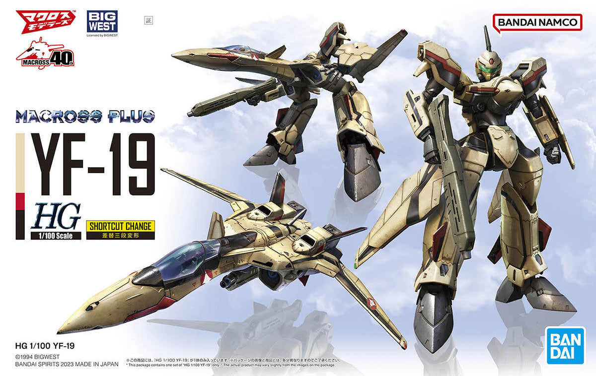 1/100 HG YF-19 MACROSS VALKYRIE MK