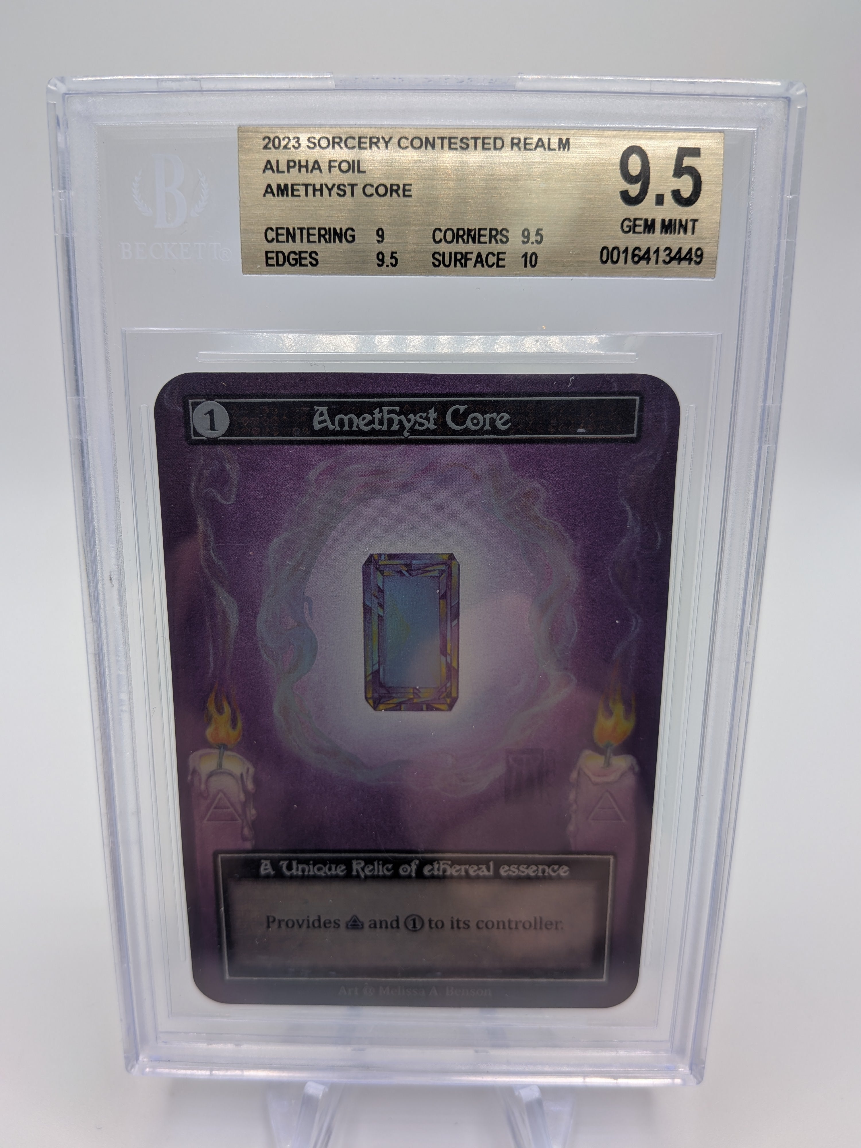 Graded Alpha Foil Amethyst Core 9.5