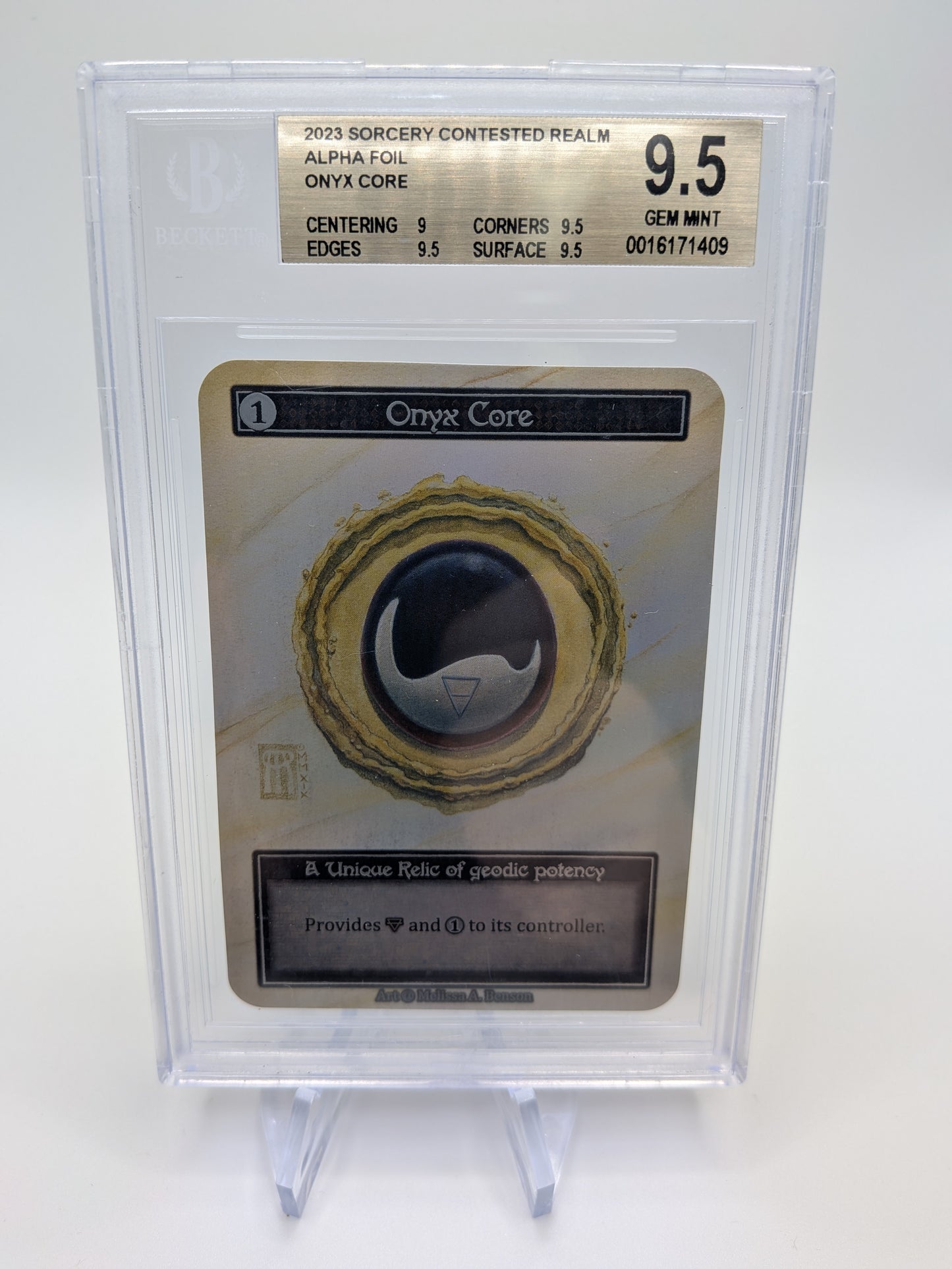 Graded Alpha Foil Onyx Core 9.5