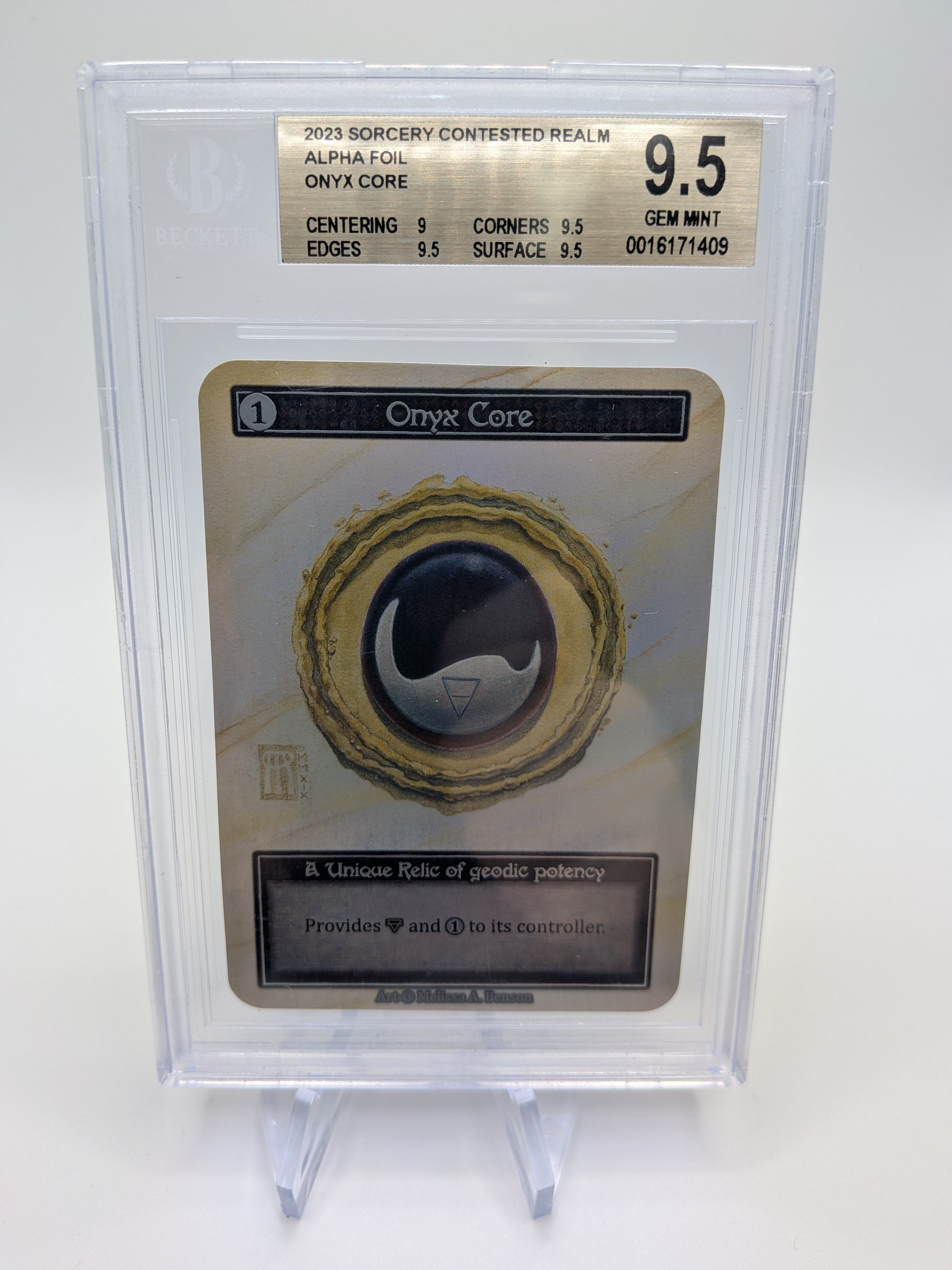 Graded Alpha Foil Onyx Core 9.5