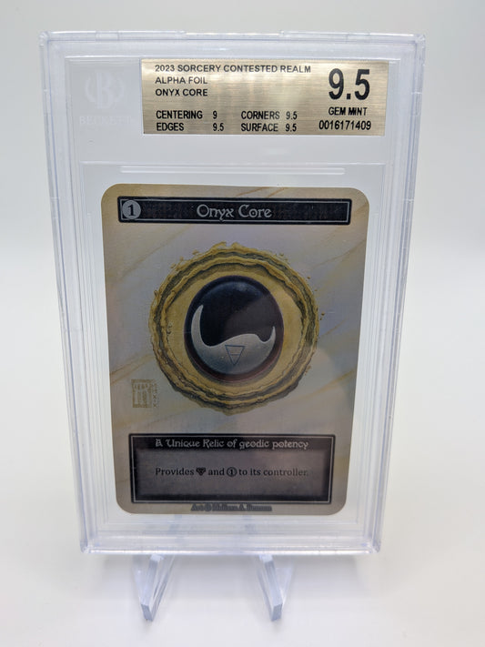 Graded Alpha Foil Onyx Core 9.5