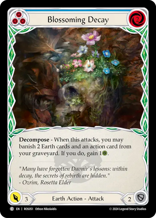 Blossoming Decay (Blue) - Foil