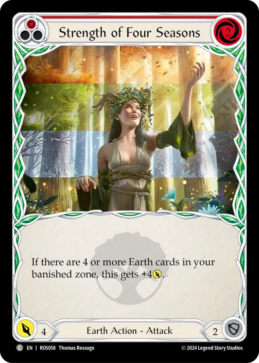 Strength of Four Seasons (Red) - Non-Foil