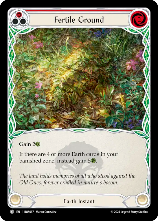 Fertile Ground (Red) - Foil