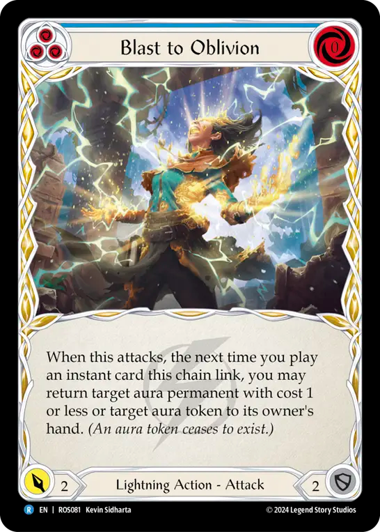 Blast to Oblivion (Blue) - Foil