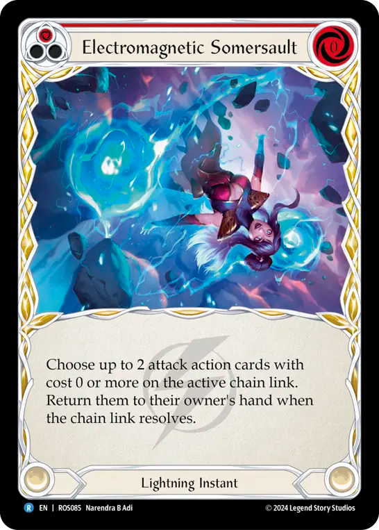 Electromagnetic Somersault (Red) - Foil