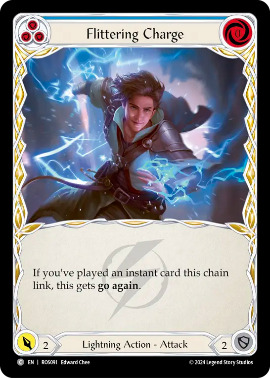 Flittering Charge (Blue) - Non-Foil