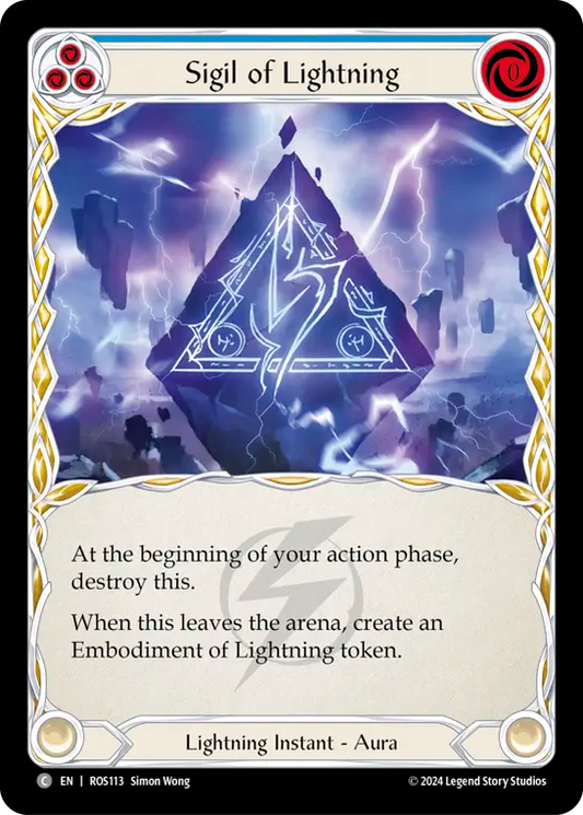 Sigil of Lightning (Blue) - Non-Foil