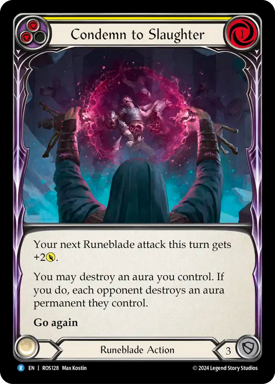 Condemn to Slaughter (Yellow) - Foil