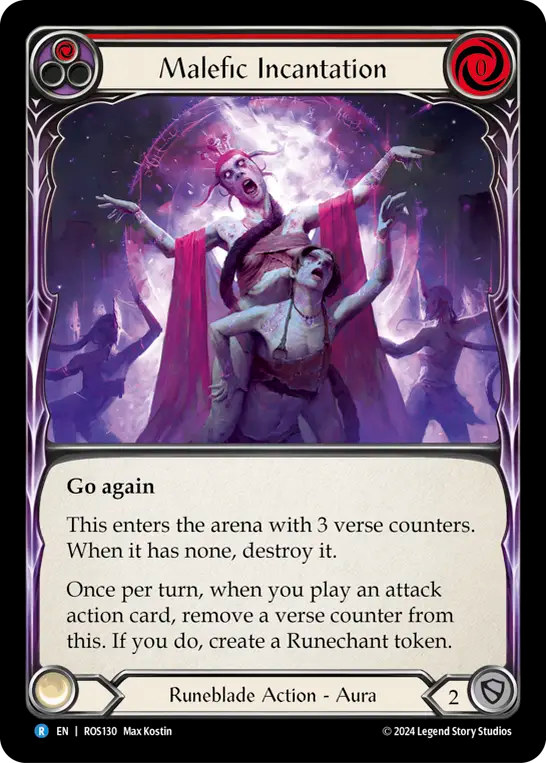 Malefic Incantation (Red) - Foil