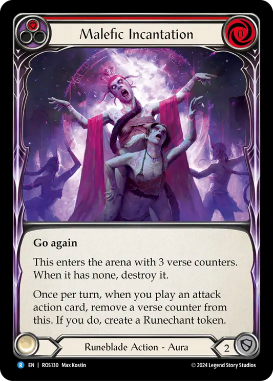 Malefic Incantation (Red) - Non-Foil