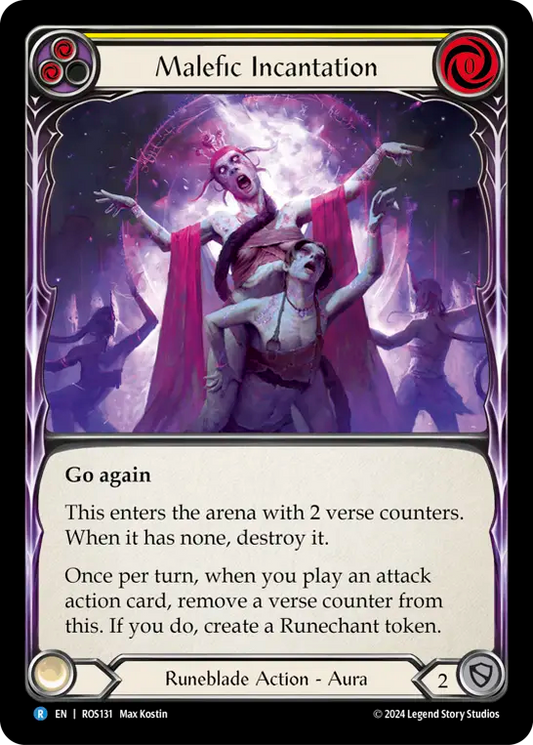 Malefic Incantation (Yellow) - Foil