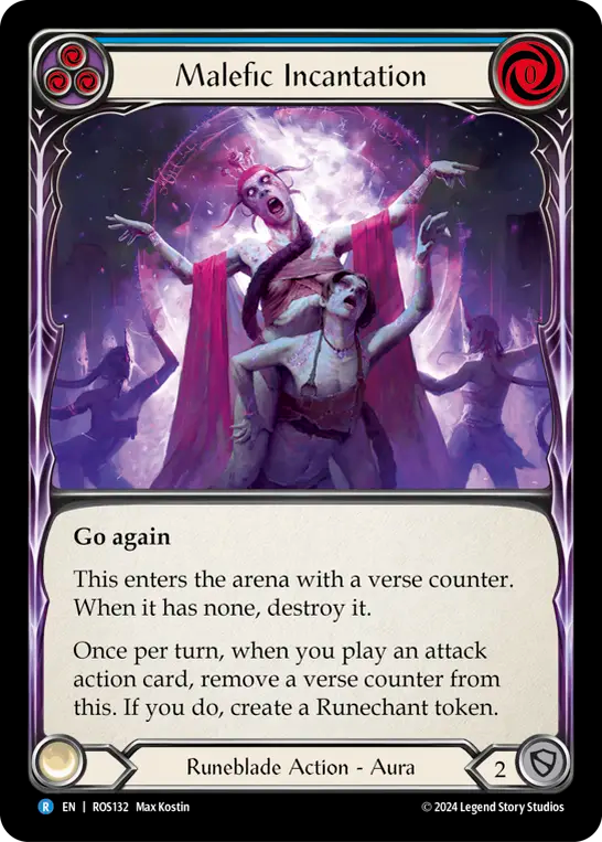 Malefic Incantation (Blue) - Non-Foil