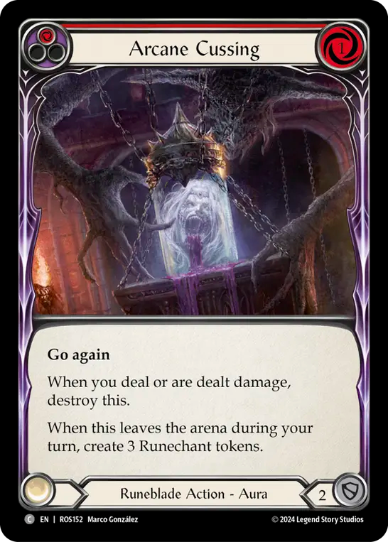 Arcane Cussing (Red) - Foil
