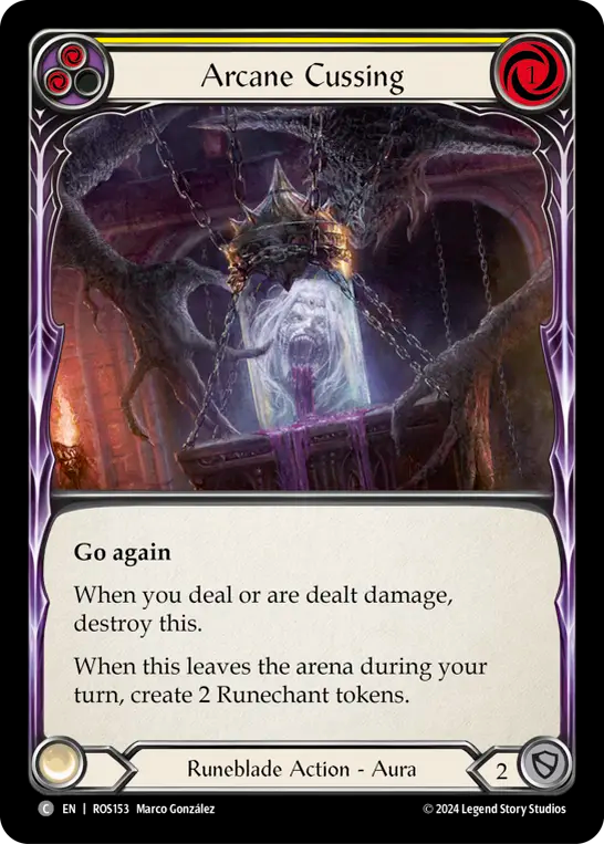 Arcane Cussing (Yellow) - Non-Foil