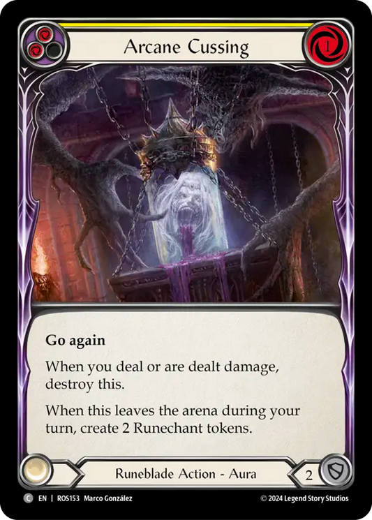Arcane Cussing (Yellow) - Non-Foil