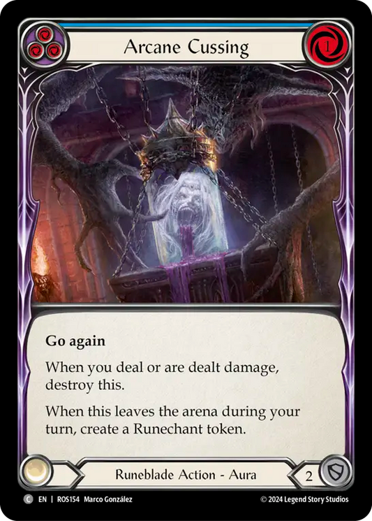 Arcane Cussing (Blue) - Foil