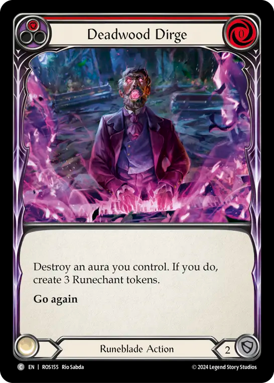 Deadwood Dirge (Red) - Foil
