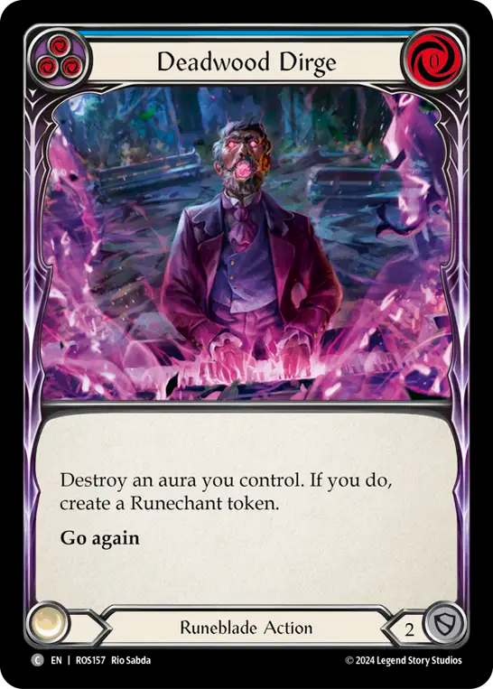 Deadwood Dirge (Blue) - Foil