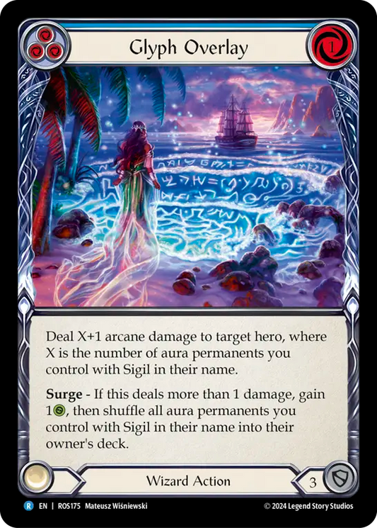 Glyph Overlay (Blue) - Foil