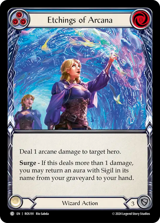 Etchings of Arcana (Blue) - Foil
