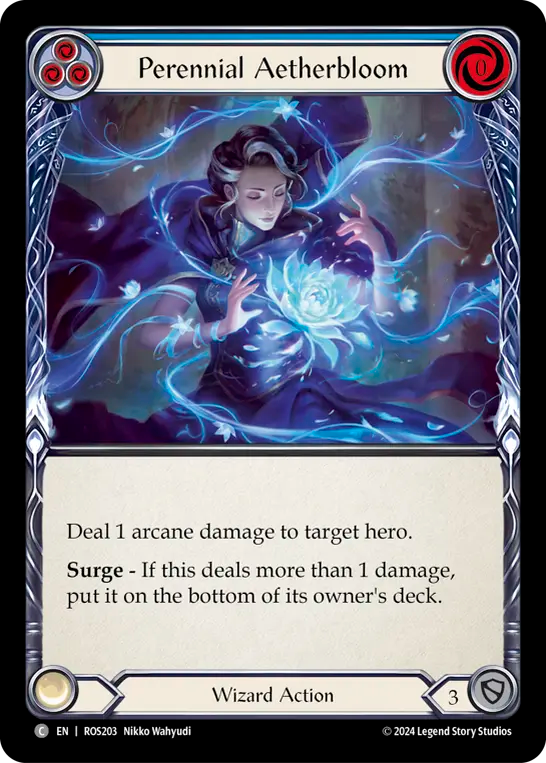 Perennial Aetherbloom (Blue) - Foil