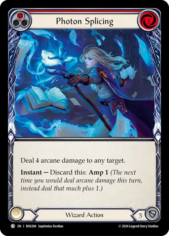 Photon Splicing (Red) - Non-Foil