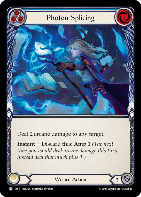 Photon Splicing (Blue) - Non-Foil