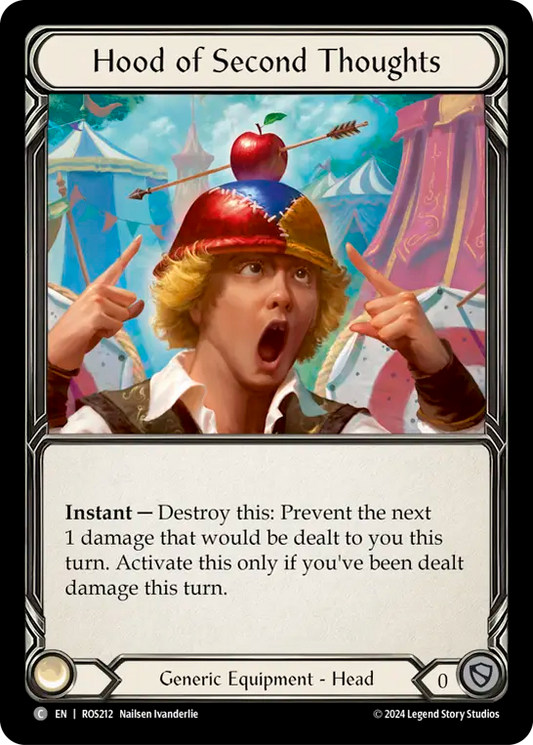 Hood of Second Thoughts - Cold-Foil