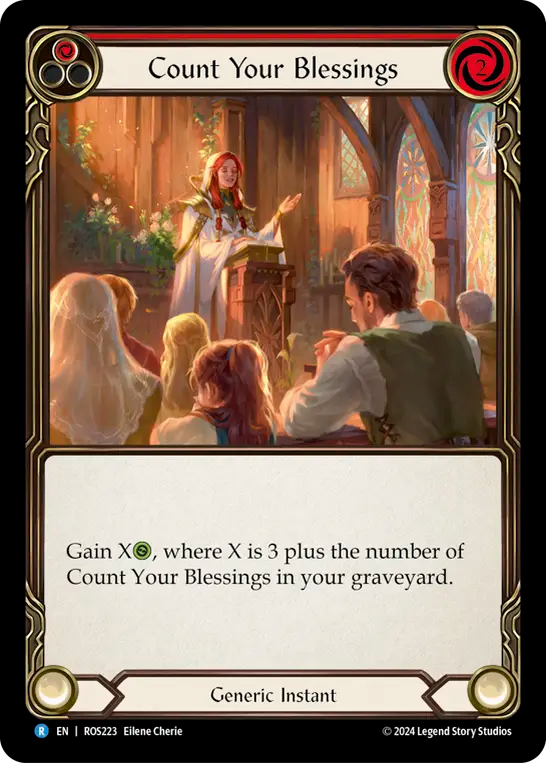 Count Your Blessings (Red) - Foil