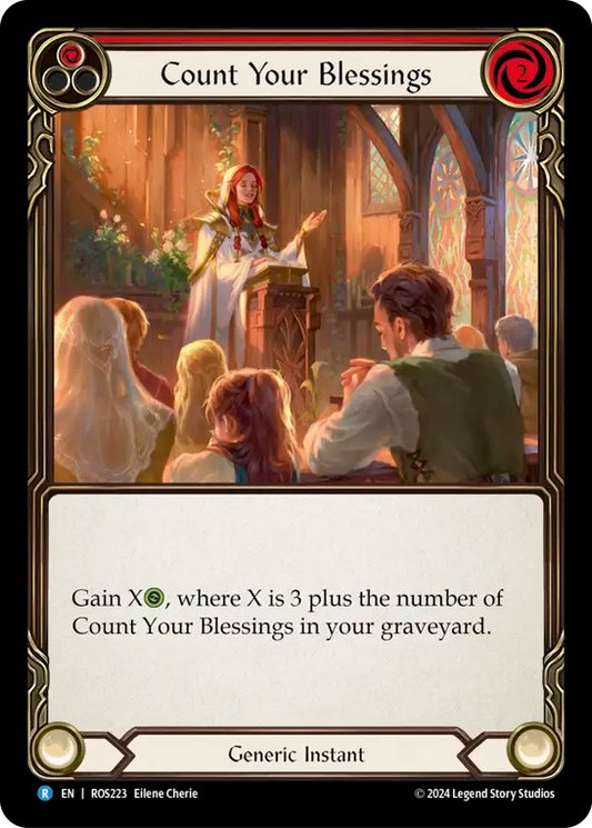 Count Your Blessings (Red) - Foil