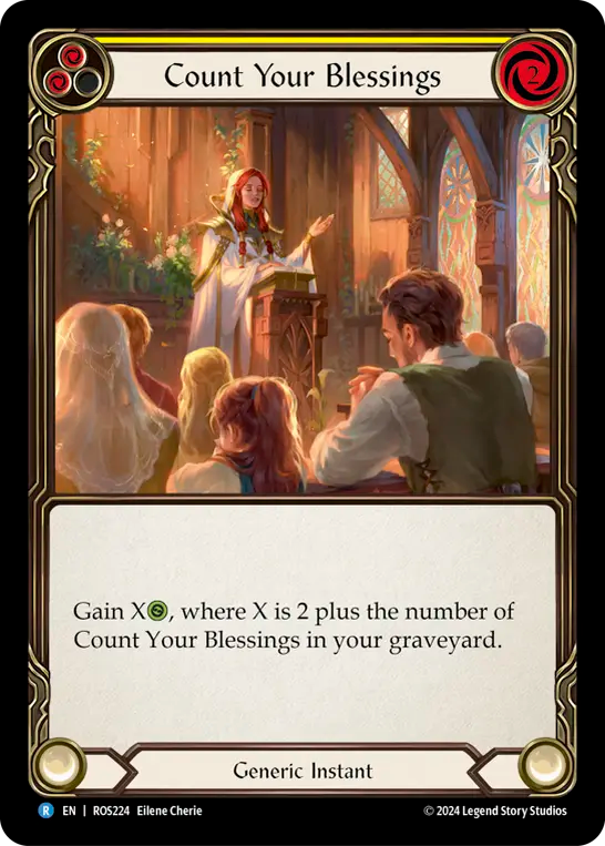 Count Your Blessings (Yellow) - Foil