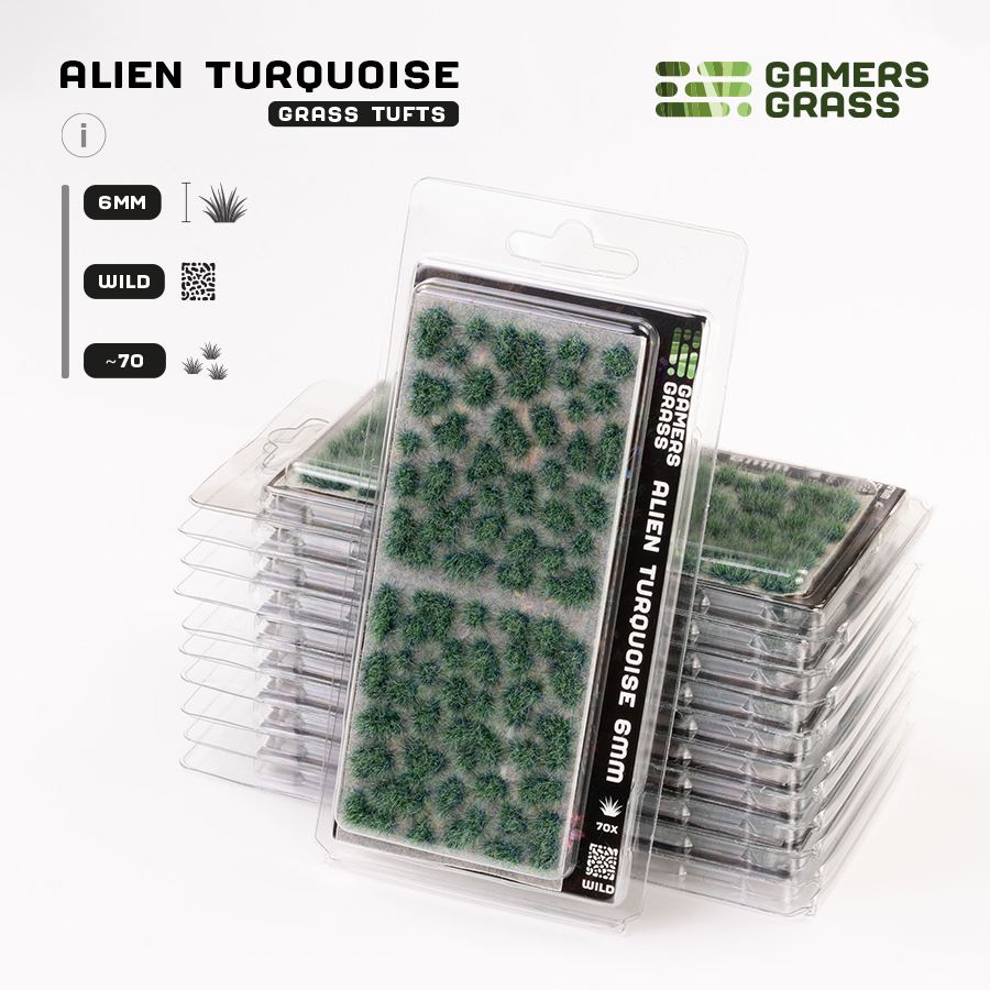 Gamers Grass: Alien Tufts - Turquoise