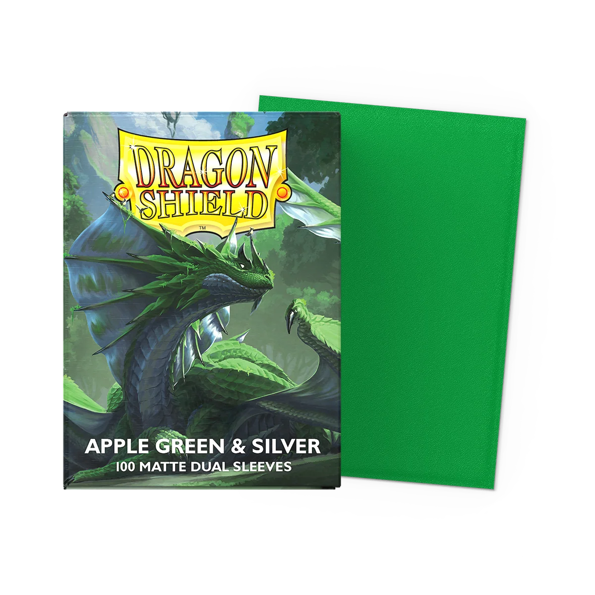 Dragon Shield Matte Dual Apple Green & Silver