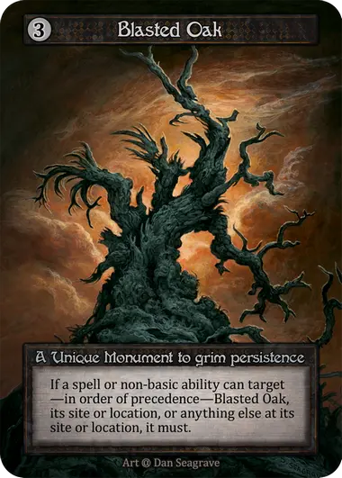 Blasted Oak - Beta / Non-Foil