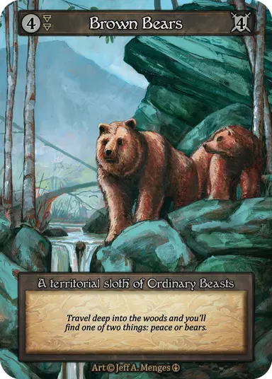 Arthurian Legends - Brown Bears - Foil