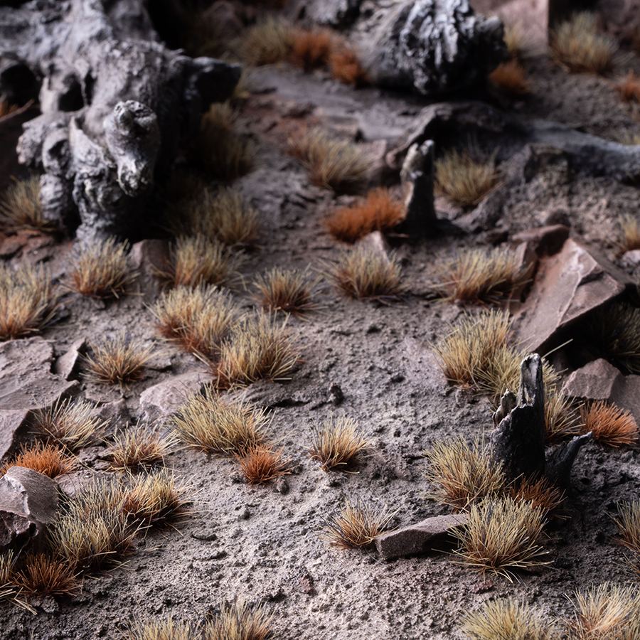 Gamers Grass: Grass Tufts 2-6mm - Burned Wild 6mm