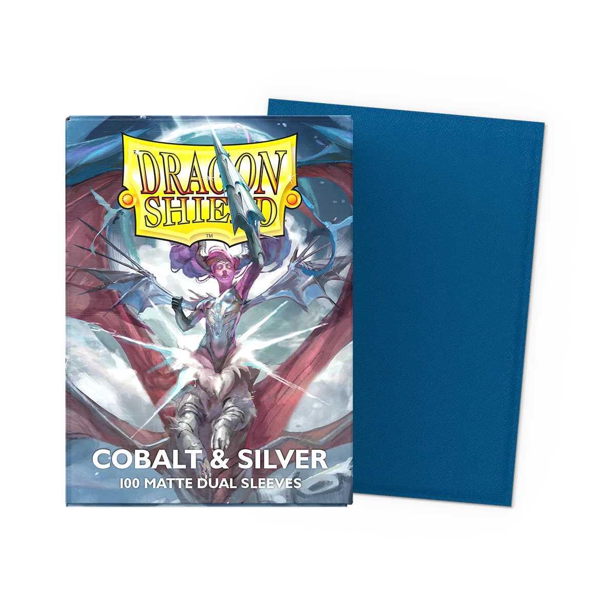 Dragon Shield Matte Dual Cobalt & Silver