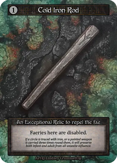 Arthurian Legends - Cold Iron Rod - Non-Foil