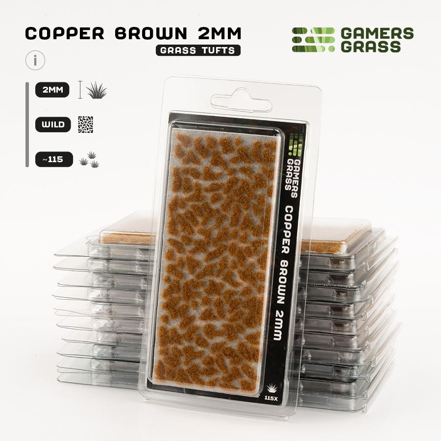 Gamers Grass: Grass Tufts 2-6mm - Copper Brown 2mm