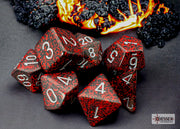 Chessex Polyhedral 7-Die Set Speckled Silver Volcano