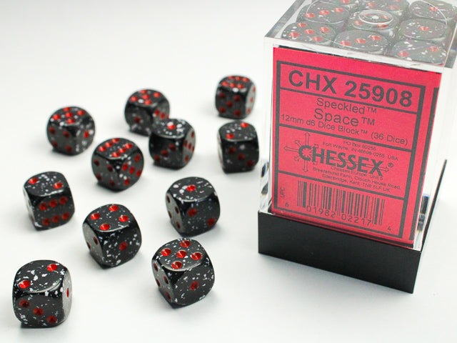 Chessex 12mm d6 Dice Block Speckled Space