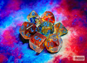 Chessex Polyhedral 7-Die Set Nebula Primary/blue