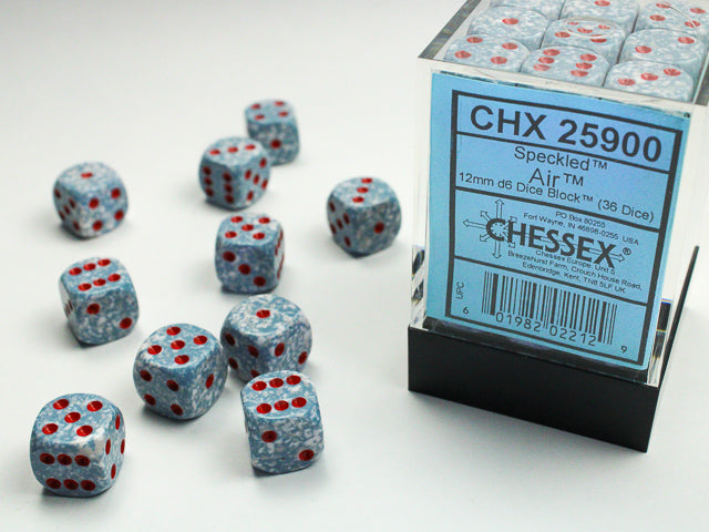Chessex 12mm d6 Dice Block Speckled Air