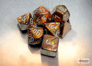 Chessex Polyhedral 7-Die Set Lustrous Gold/silver