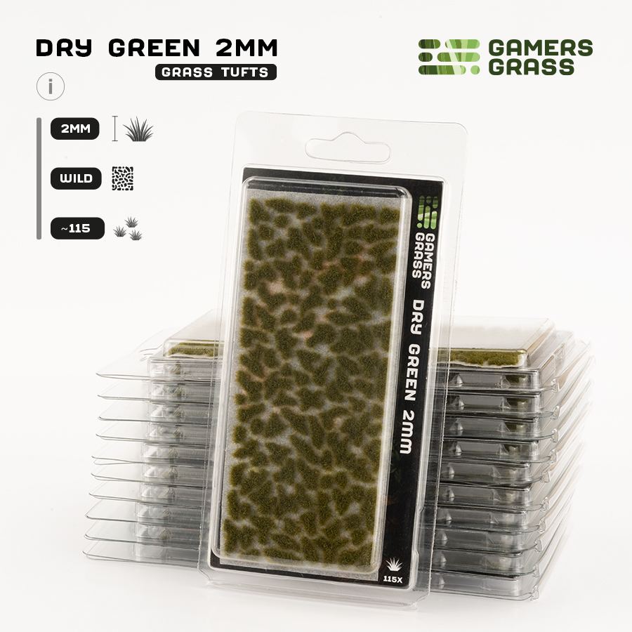 Gamers Grass: Grass Tufts 2-6mm - Dry Green 2mm