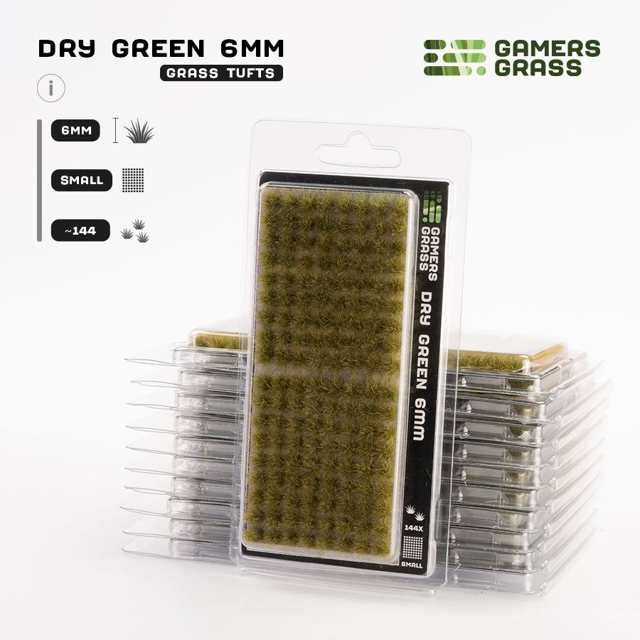 Gamers Grass: Grass Tufts 2-6mm - Dry Green 6mm