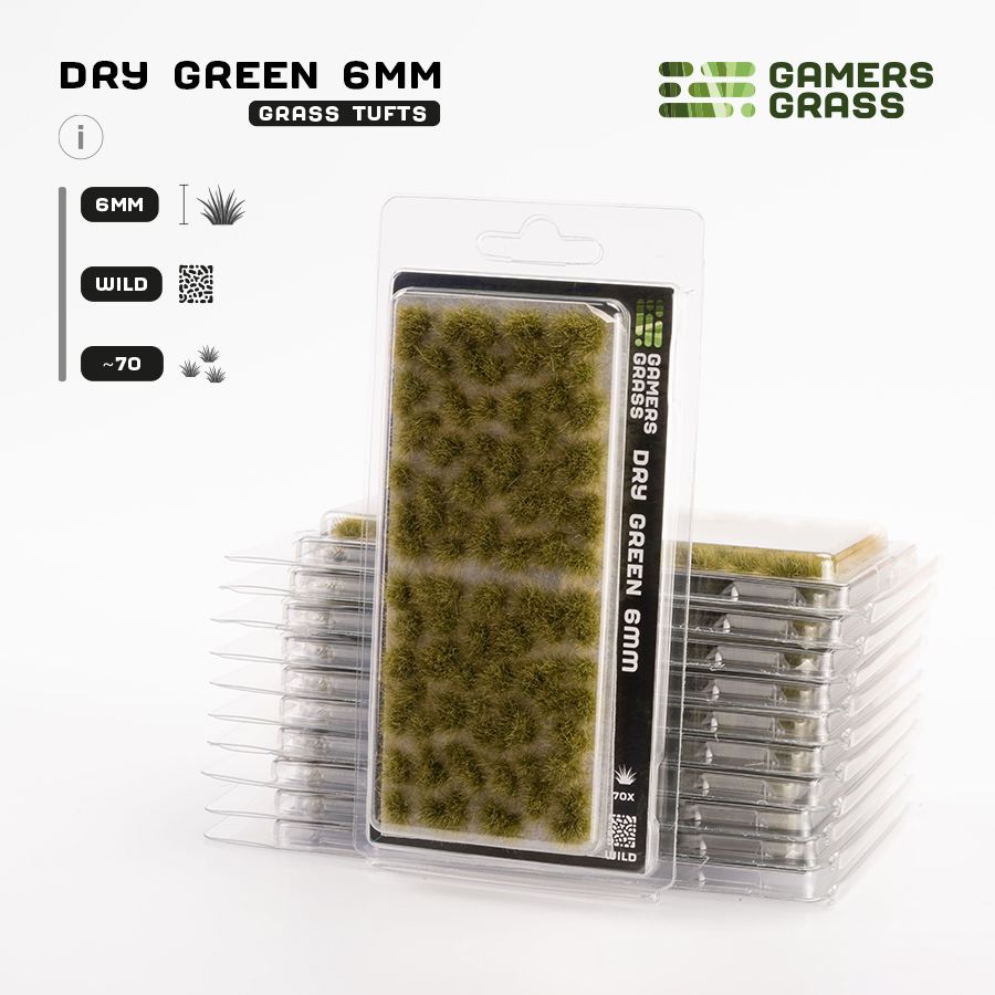 Gamers Grass: Grass Tufts 2-6mm - Dry Green 6mm