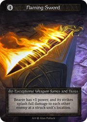 Alpha - Flaming Sword - Foil