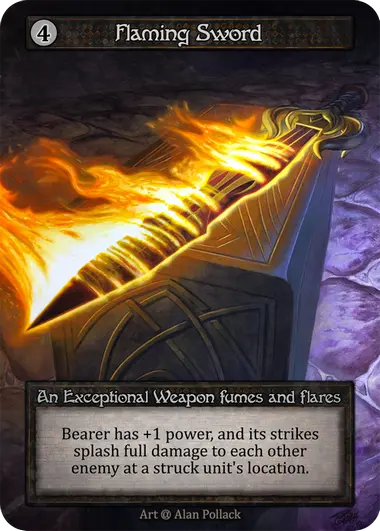 Alpha - Flaming Sword - Foil